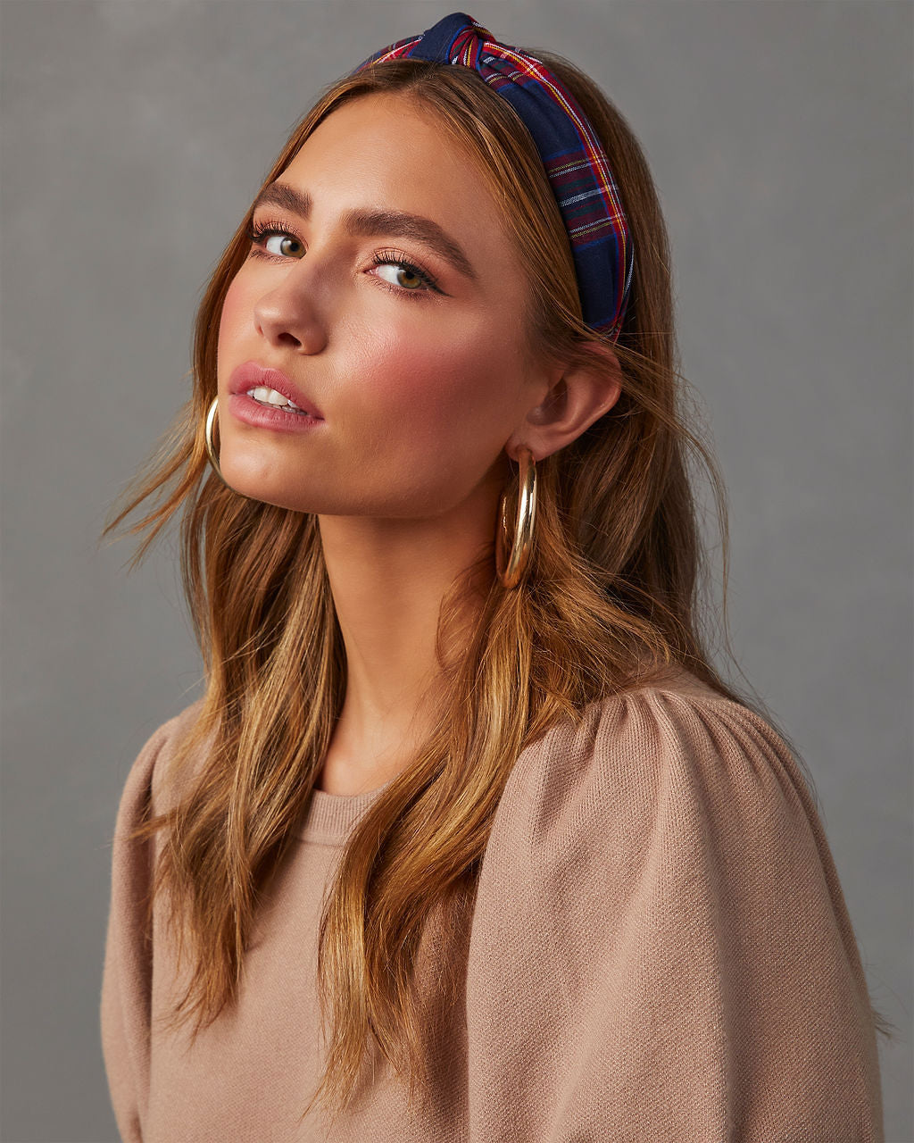 Traditions Plaid Twist Headband - Image 4
