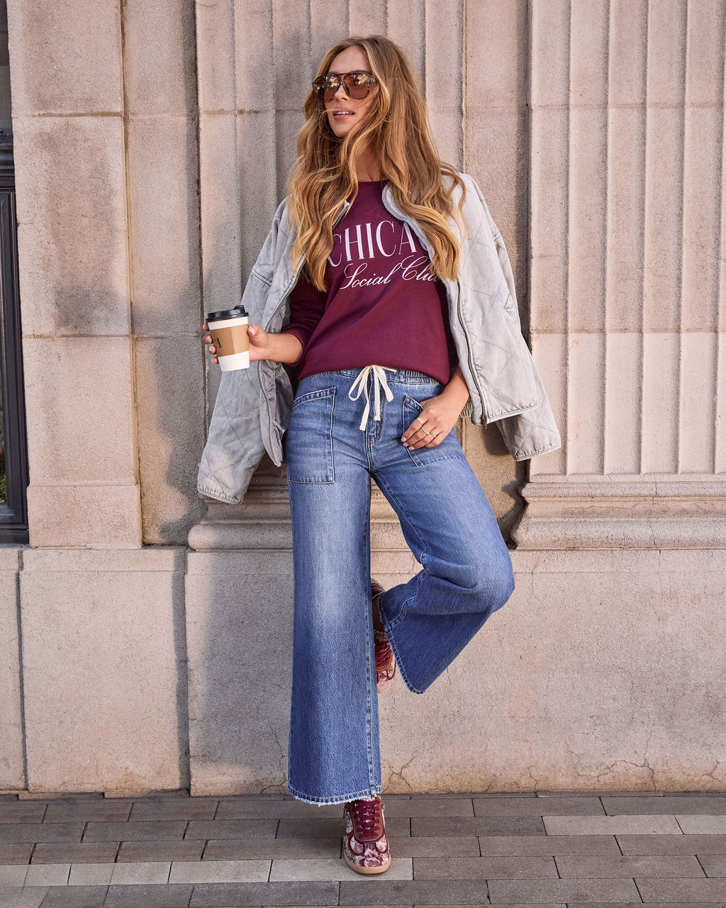 Tallie Rigid Drawstring Wide Leg Jeans - Image 5