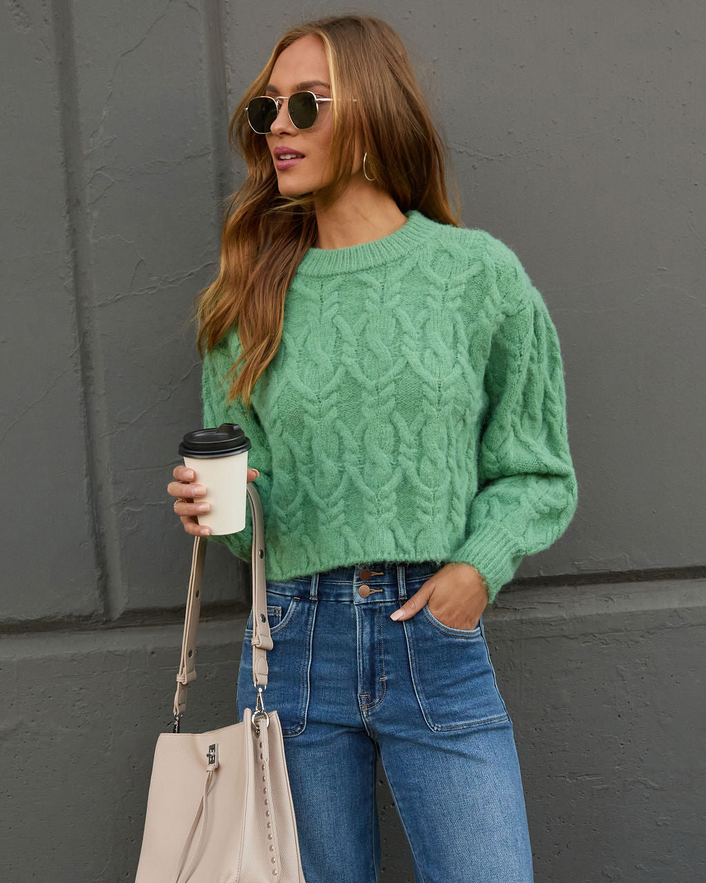 Siarah Cable Knit Sweater - Image 3