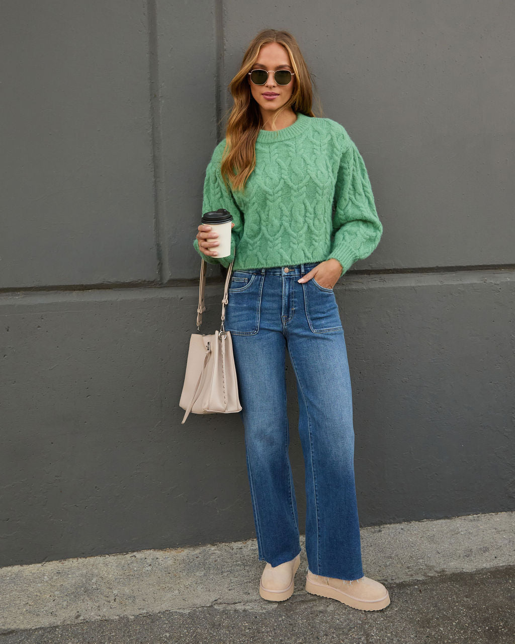 Siarah Cable Knit Sweater - Image 5