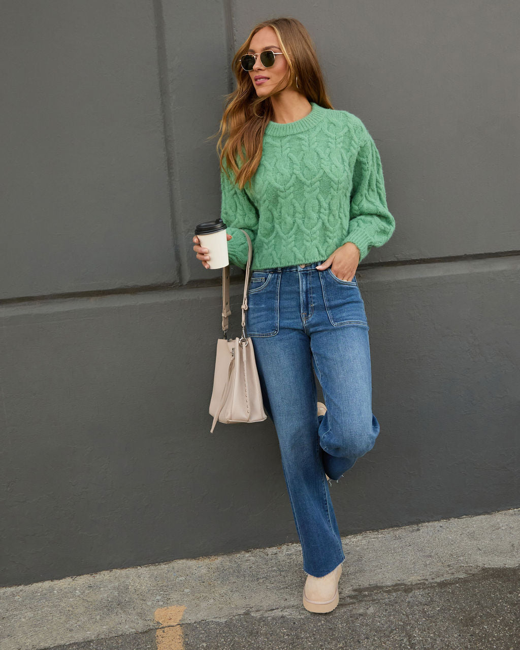 Siarah Cable Knit Sweater - Image 2