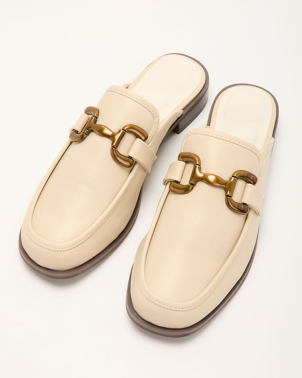 Honey Hide Loafer Mules - Image 2