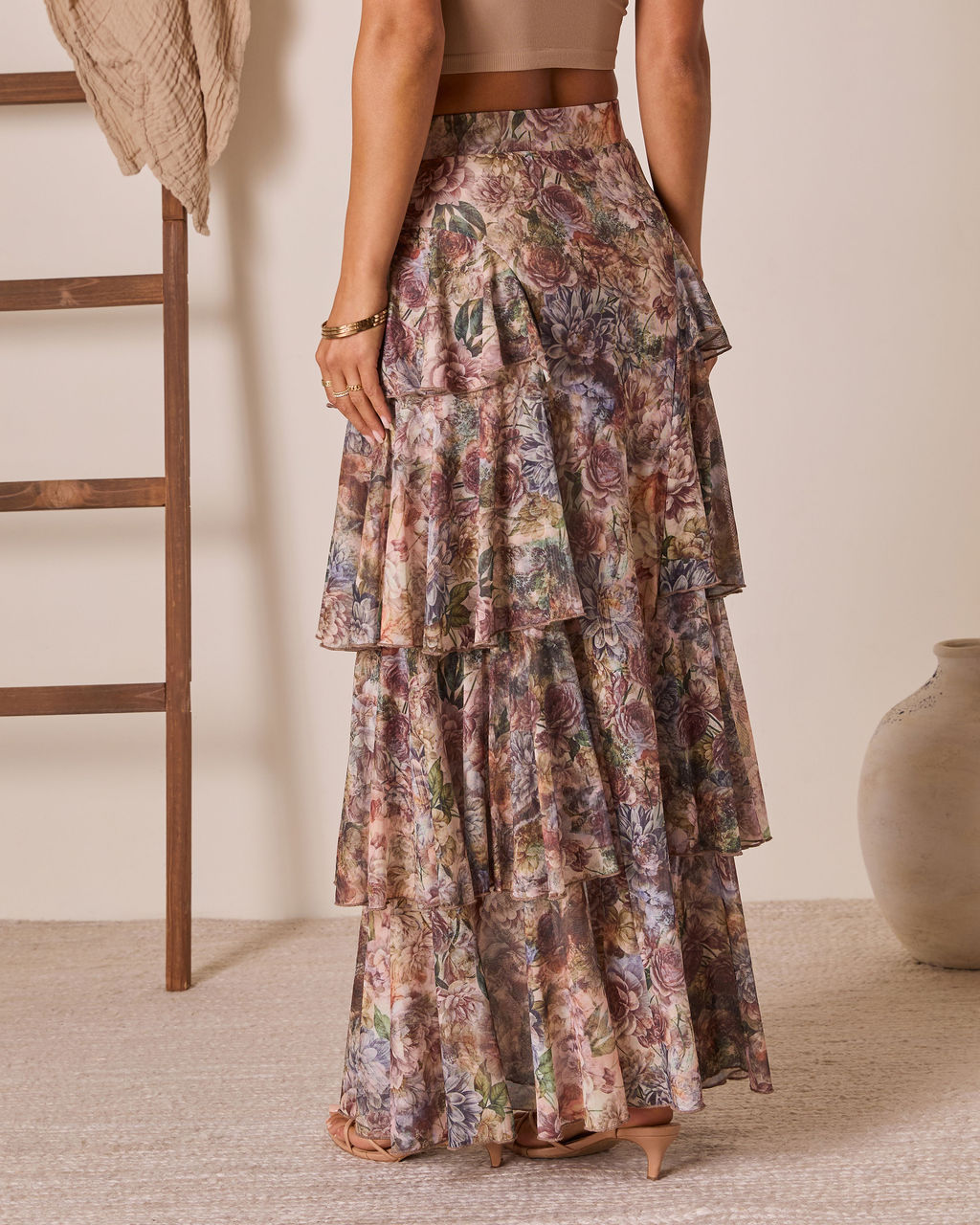 Reissa Tiered Maxi Skirt - Image 4