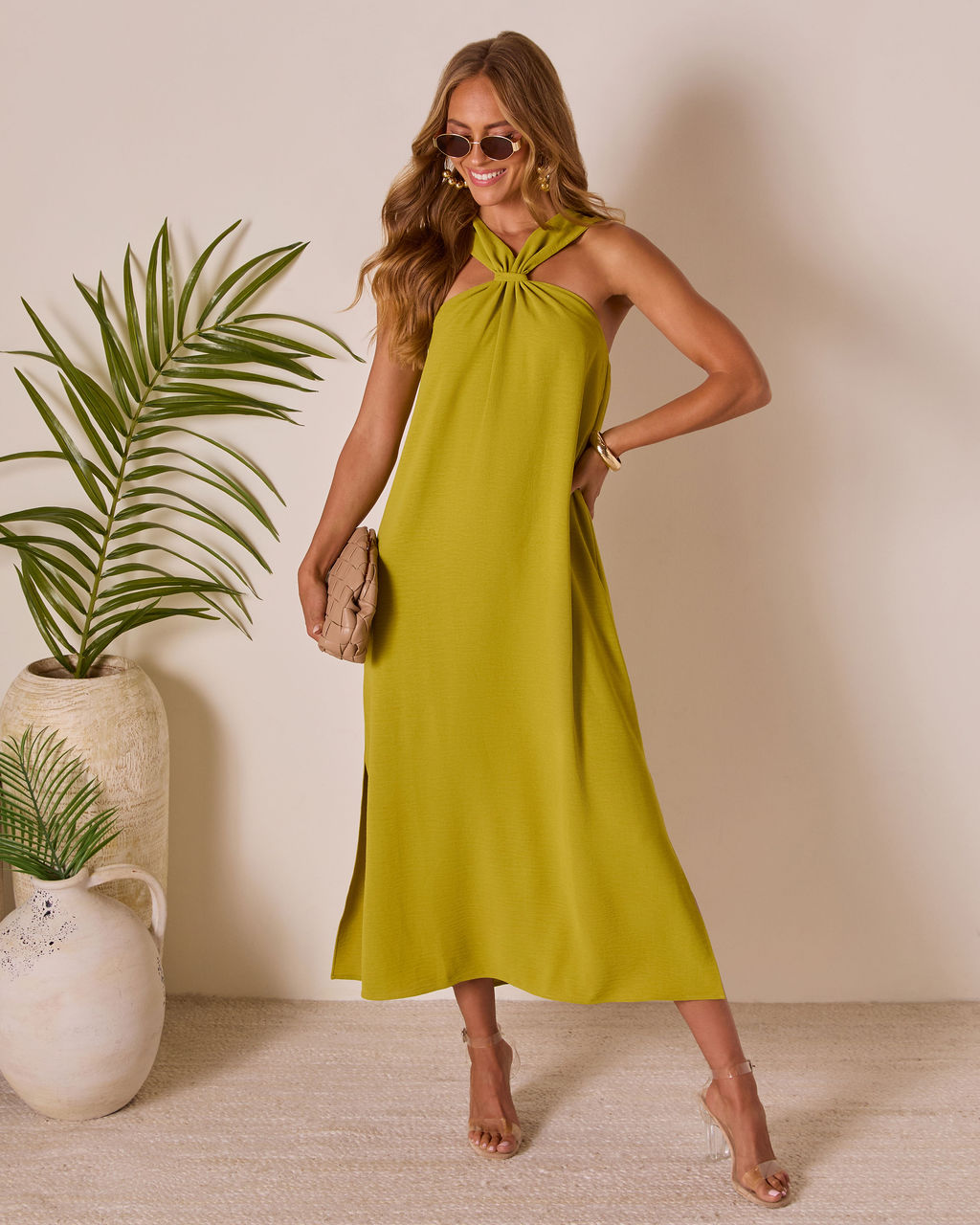 Tropic Whisper Halter Maxi Dress - Image 6