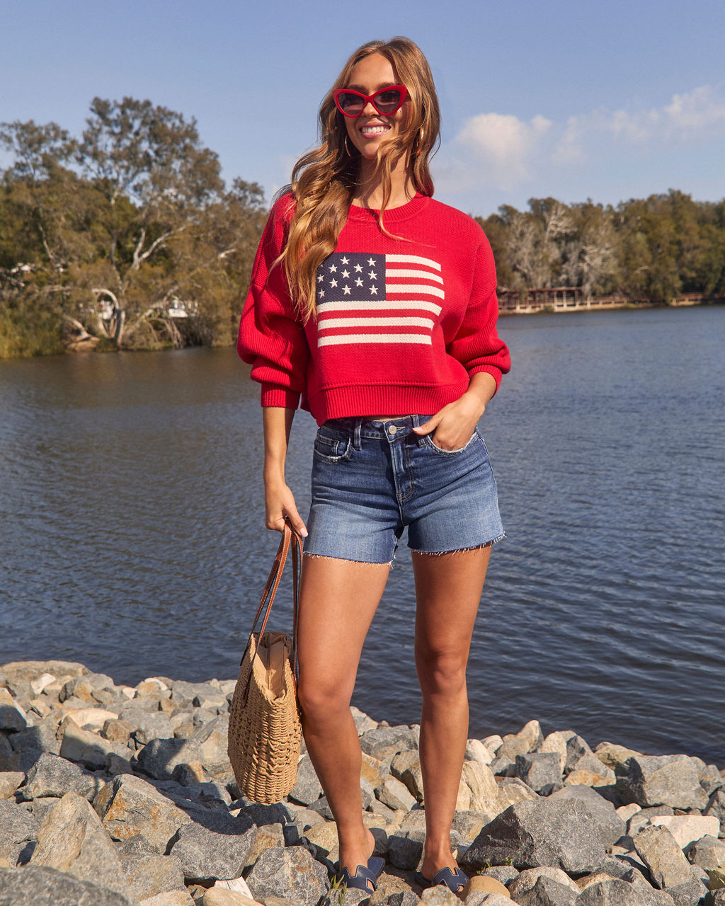 Western Light Distressed Denim Shorts - Image 6