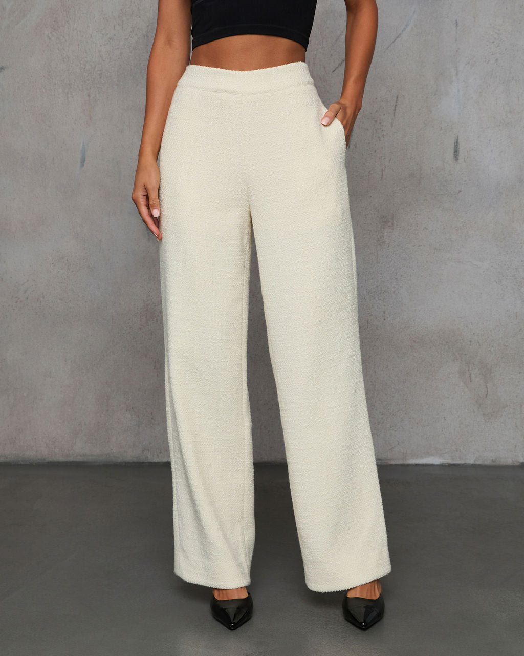 Kayleen High Rise Tweed Trouser - Image 2