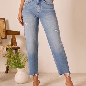 Outlaw Stretch High Rise Barrel Jean