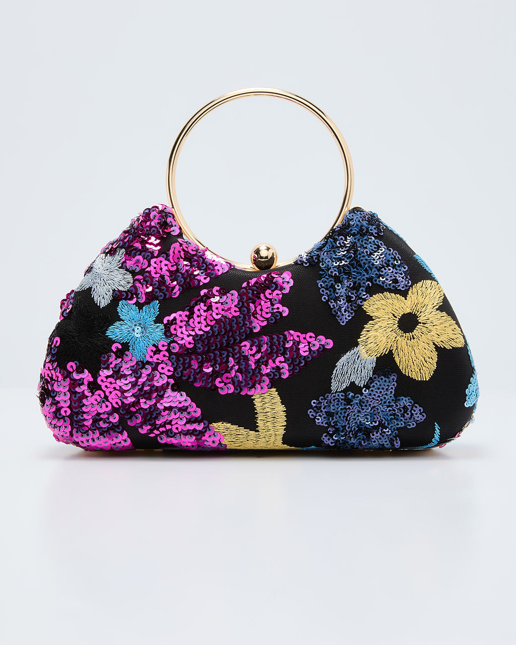 Gypsy Petal Sequin Embellished O Ring Bag - Image 2