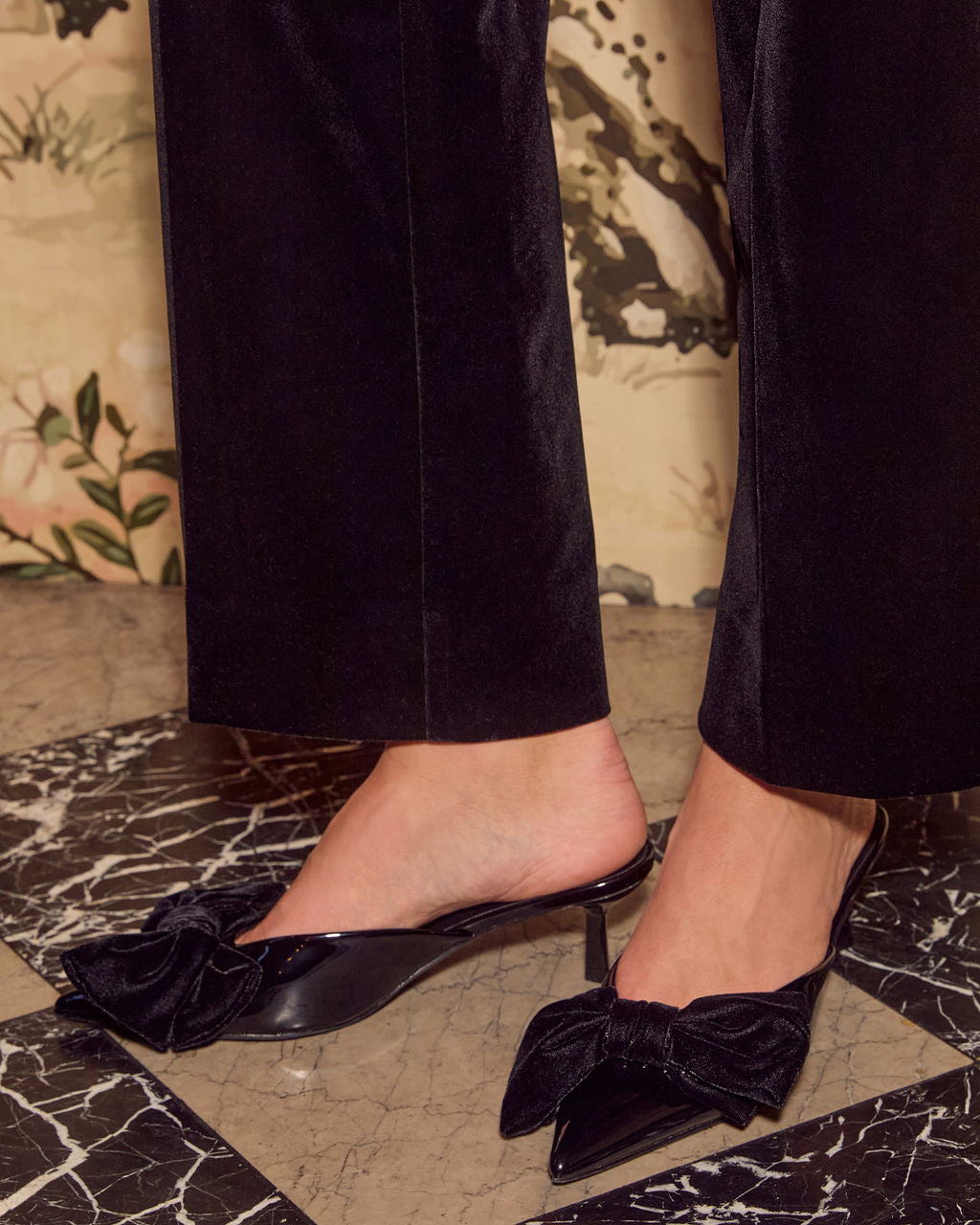 Holiday Charm Bow Kitten Heel Mule - Image 6