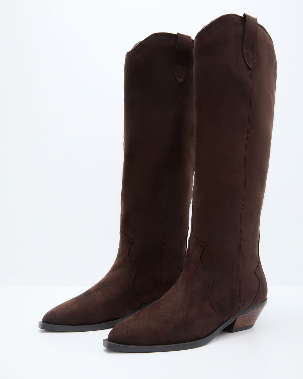Eylana Suede Western Knee High Boot - Image 3