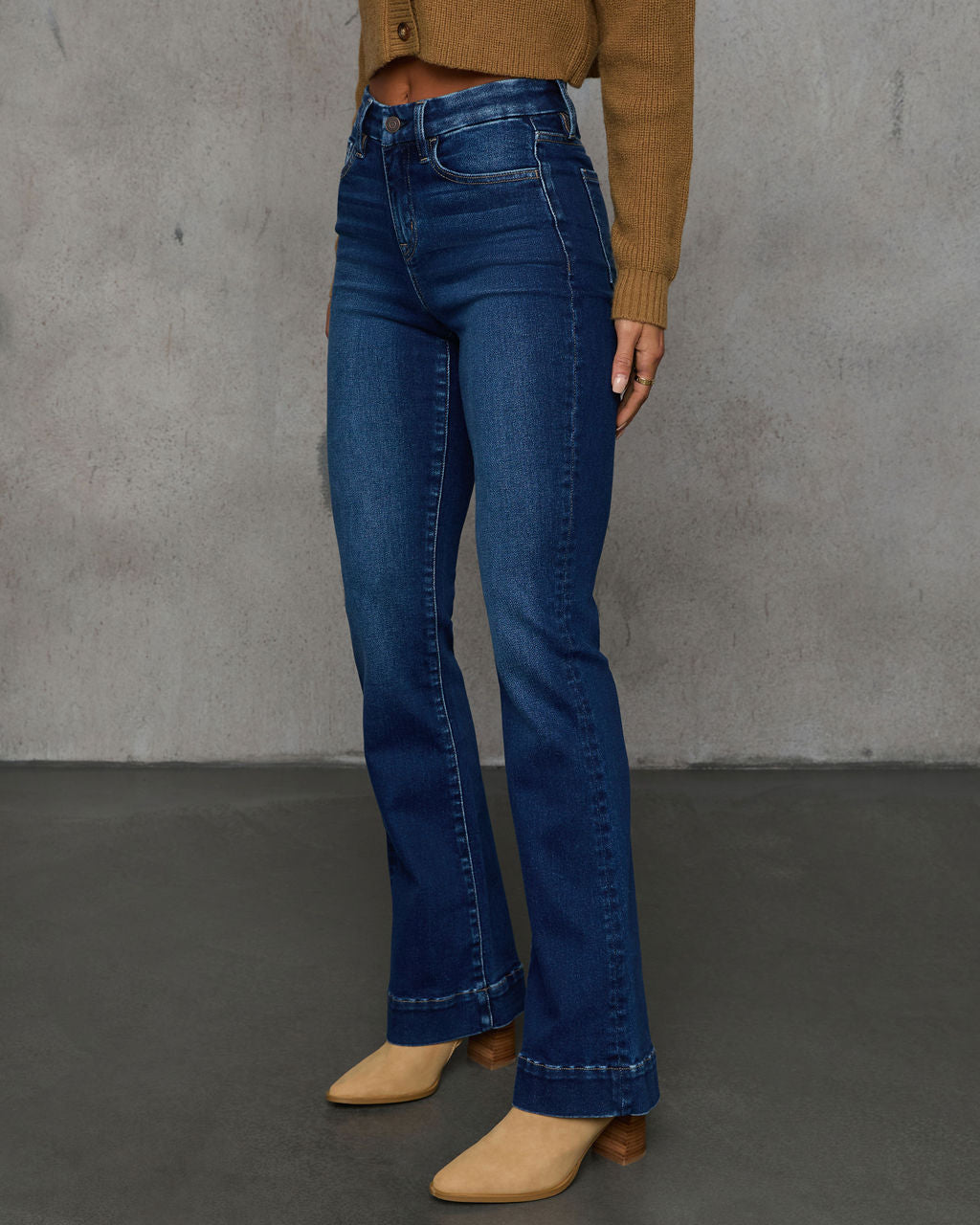 Coraline Super Stretch Mid Rise Flare Jeans - Image 3