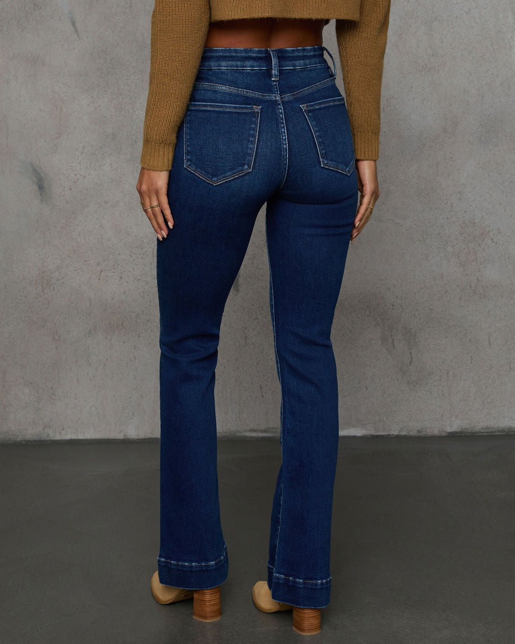 Coraline Super Stretch Mid Rise Flare Jeans - Image 4