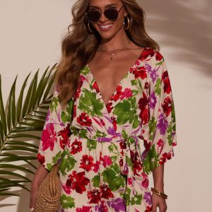 Ariella Kimono Sleeve Romper