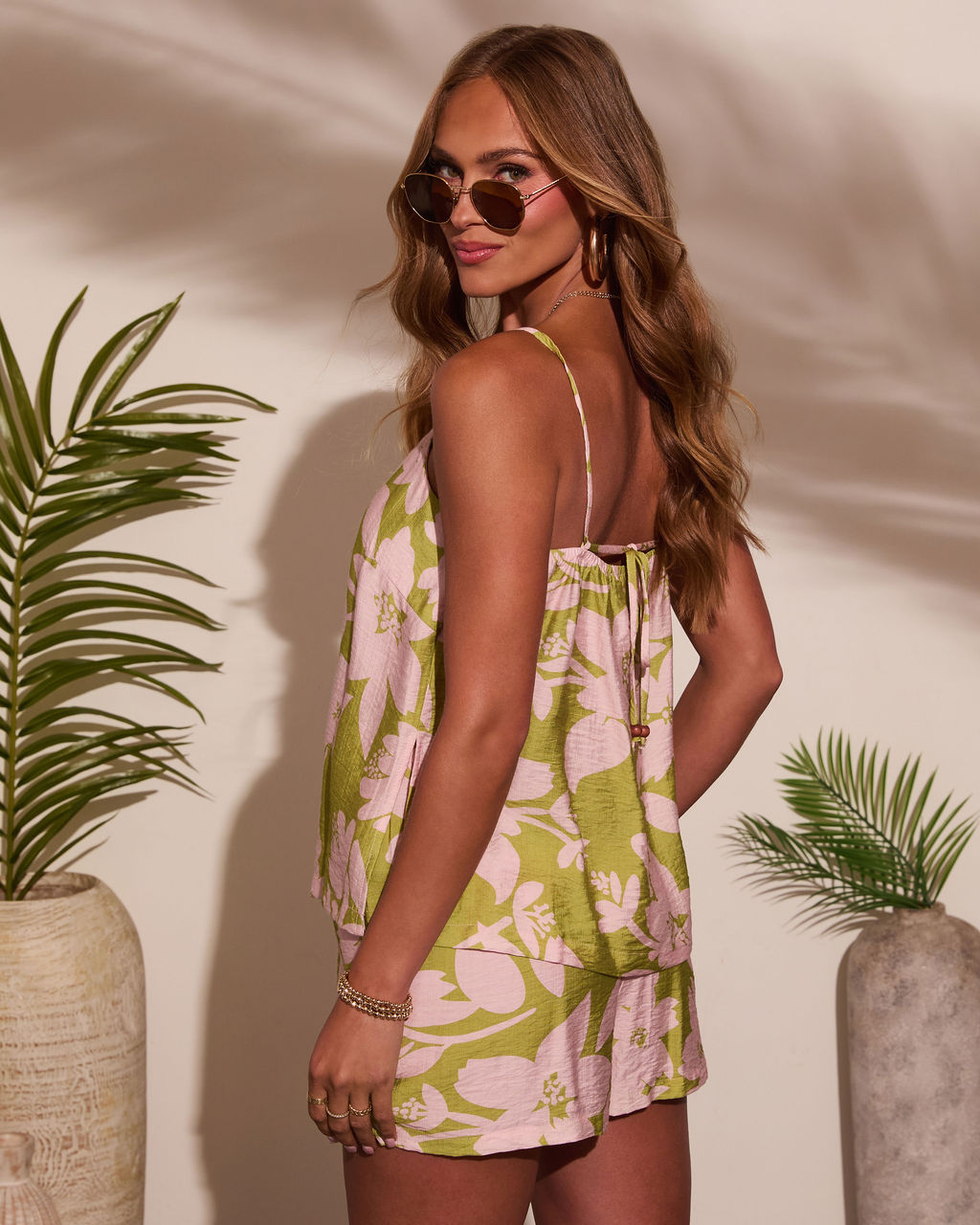 Spritz Hour Floral Print Spaghetti Strap Top - Image 4