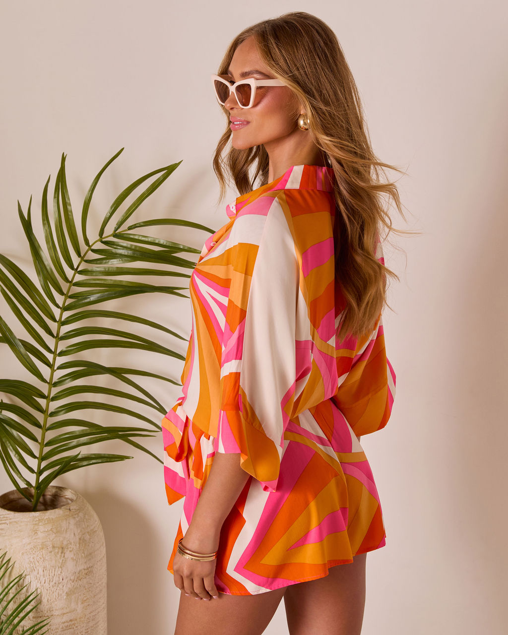 Glow Hour Waist Tie Romper - Image 4