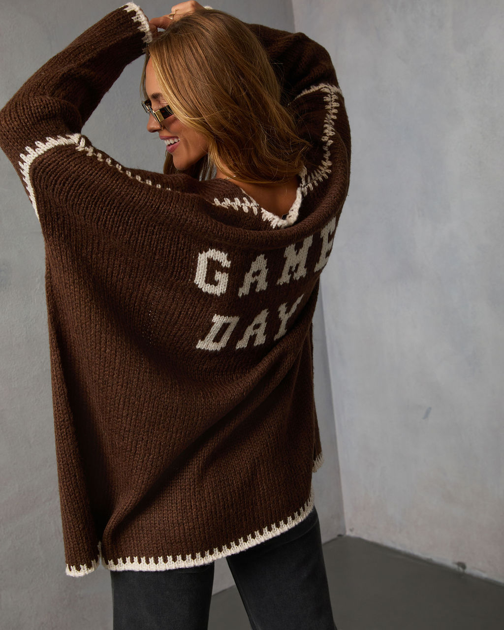 Game Day Tailgate Knit Cardigan - Image 4