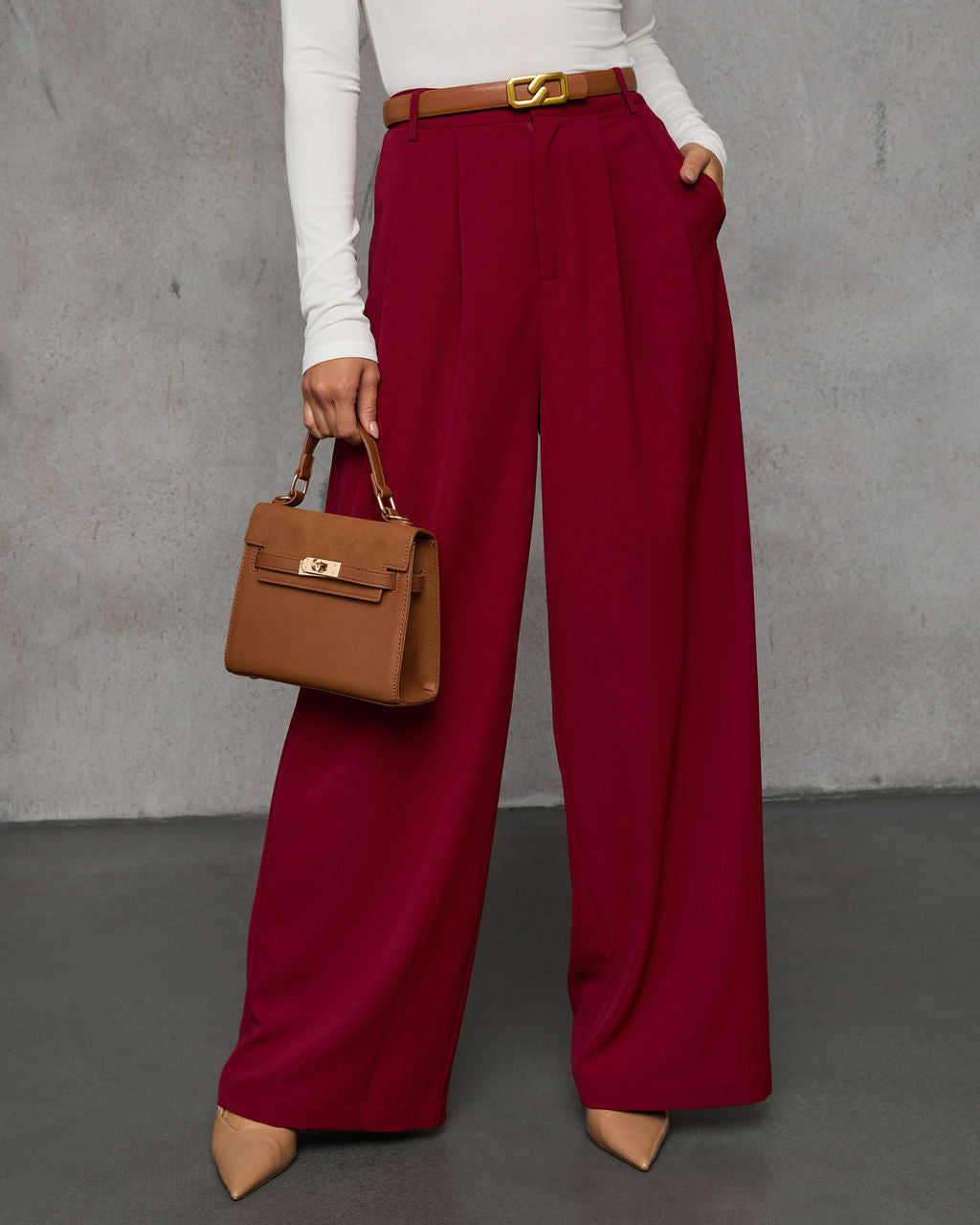 Madrigal Pocketed Wide Leg Pants - Image 24