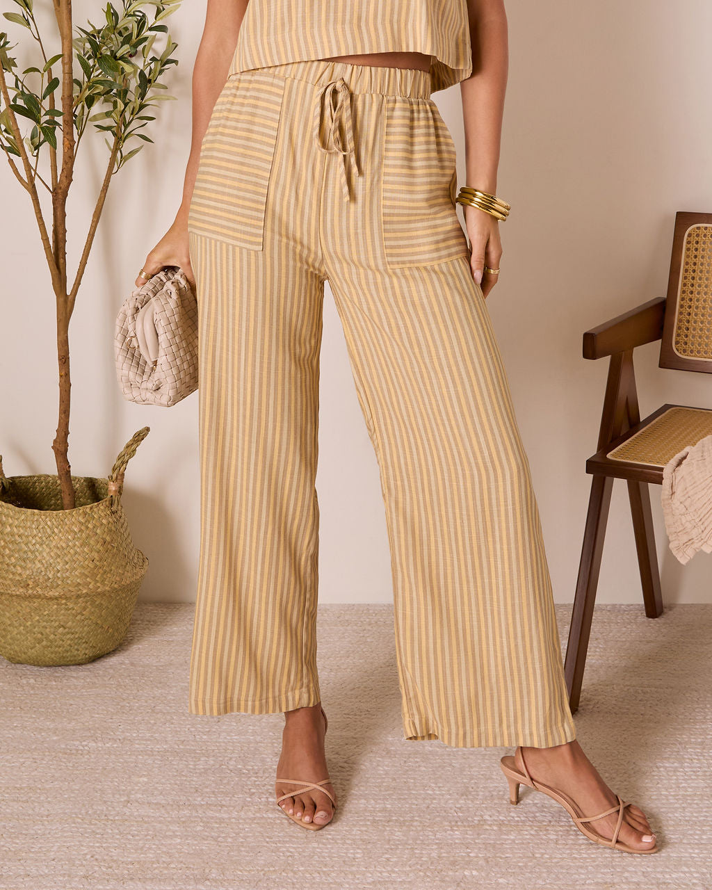 Meadowlight Striped Wide Leg Pants - Image 5