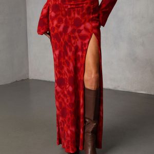 Astrella Abstract Maxi Skirt