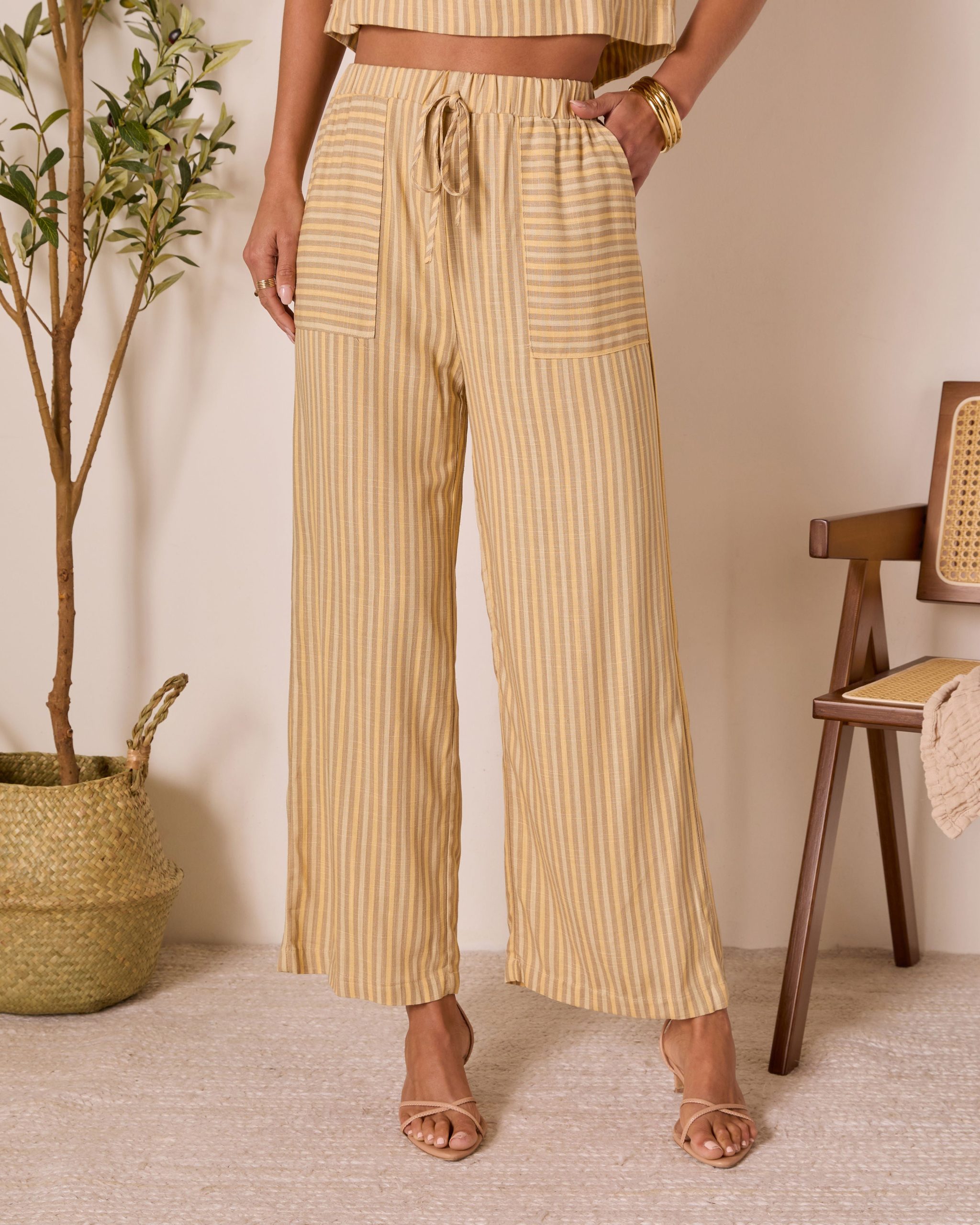 Meadowlight Striped Wide Leg Pants