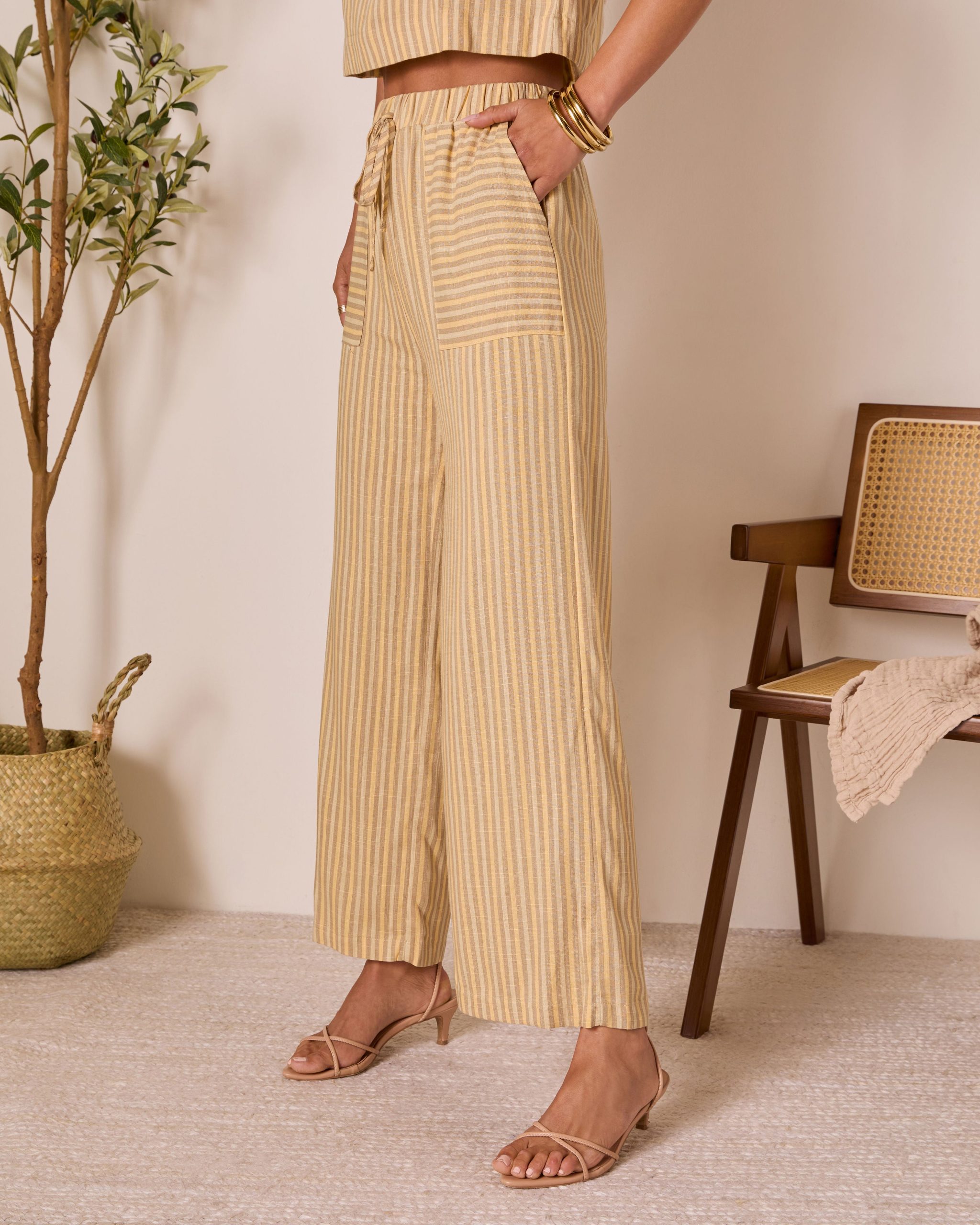 Meadowlight Striped Wide Leg Pants - Image 3