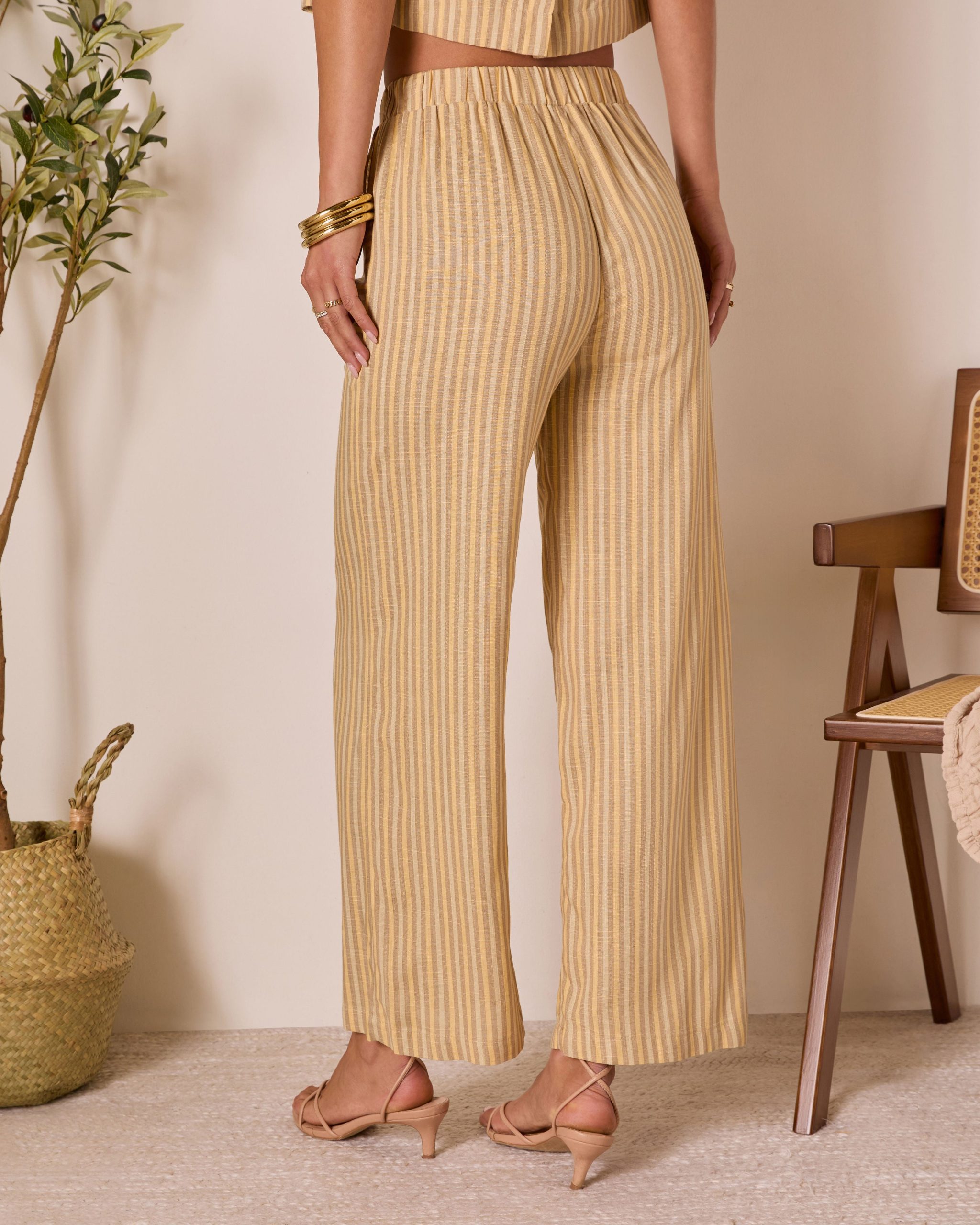 Meadowlight Striped Wide Leg Pants - Image 4