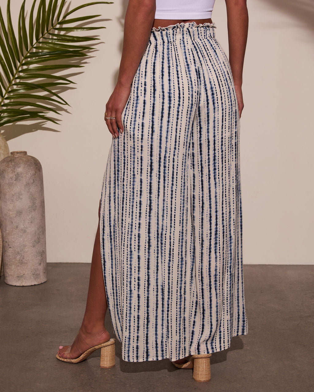 Jessey Abstract Side Slit Pants - Image 4