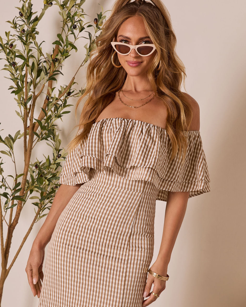 Timeless Beauty Ruffle Off The Shoulder Maxi Dress - Image 14