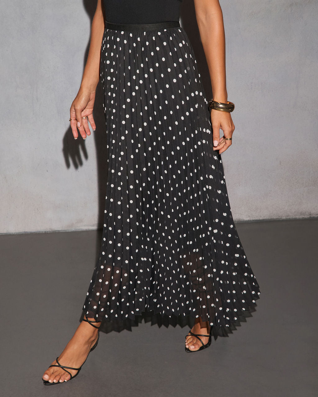 Korrina Polka Dot Midi Skirt - Image 3