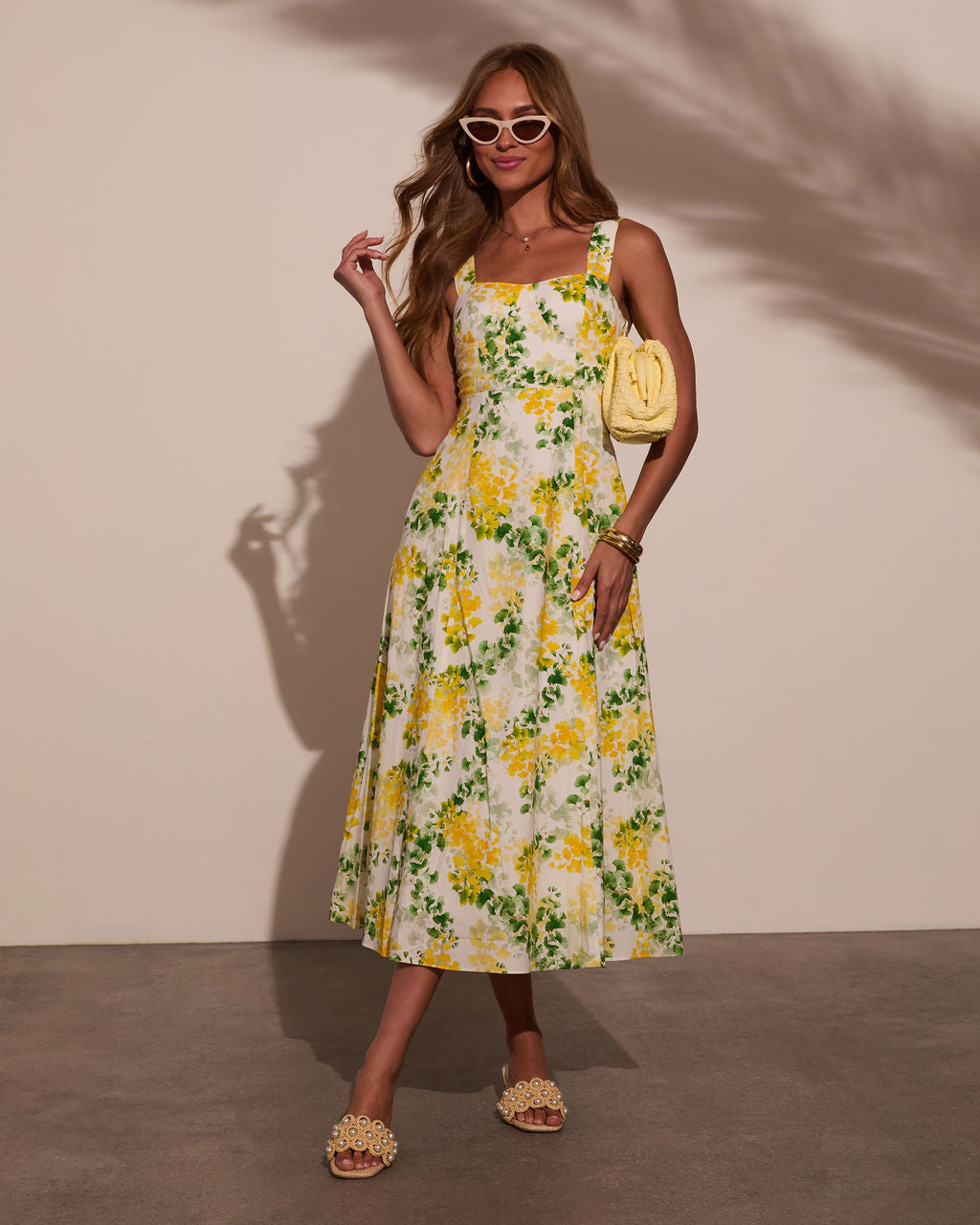 Florenza Printed A-Line Midi Dress - Image 6