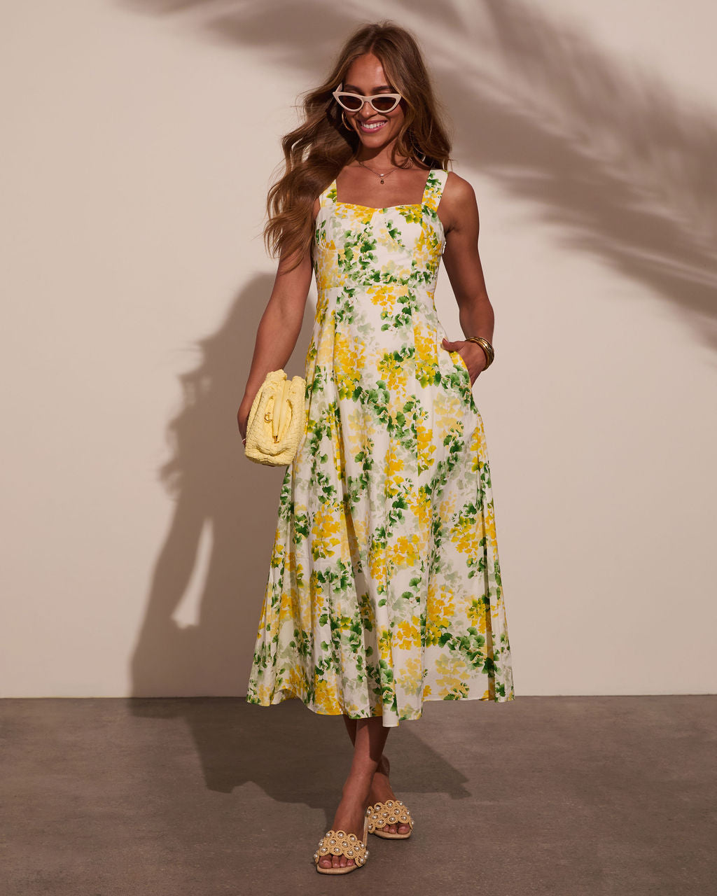 Florenza Printed A-Line Midi Dress - Image 5