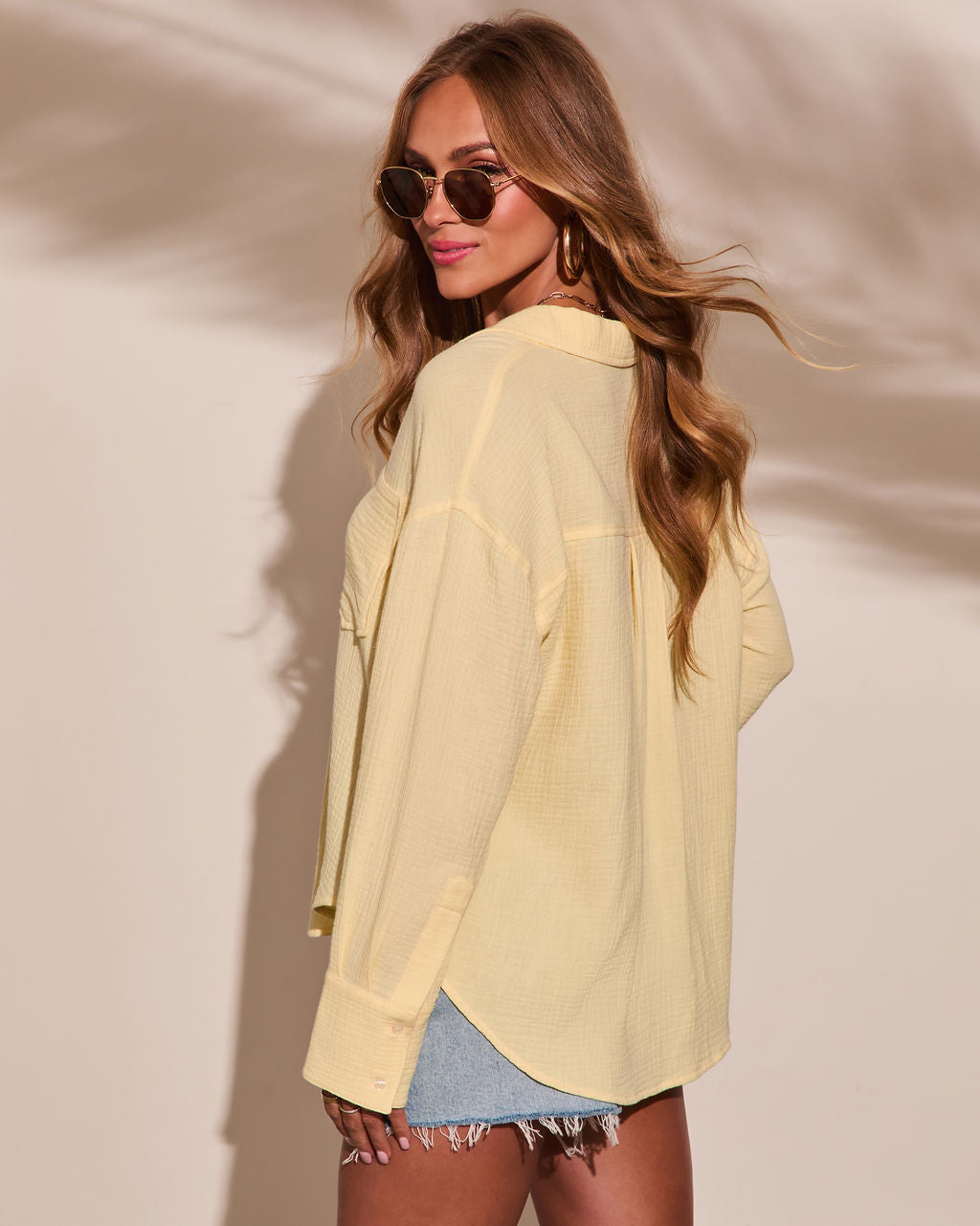 Seaberry Collared Button Down Top - Image 4