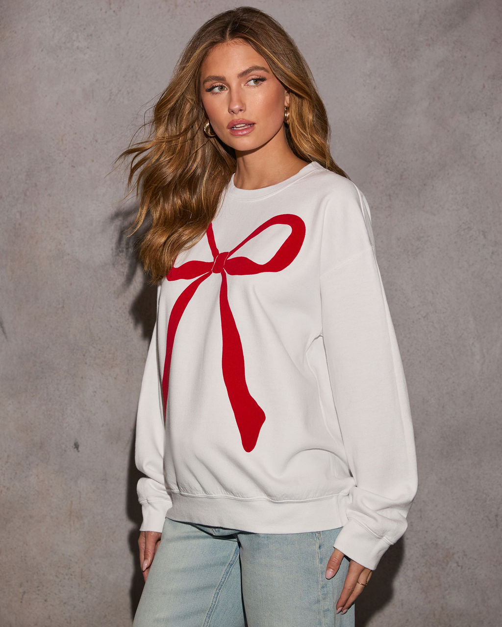 Tied In Bow Graphic Sweatshirt - Image 3