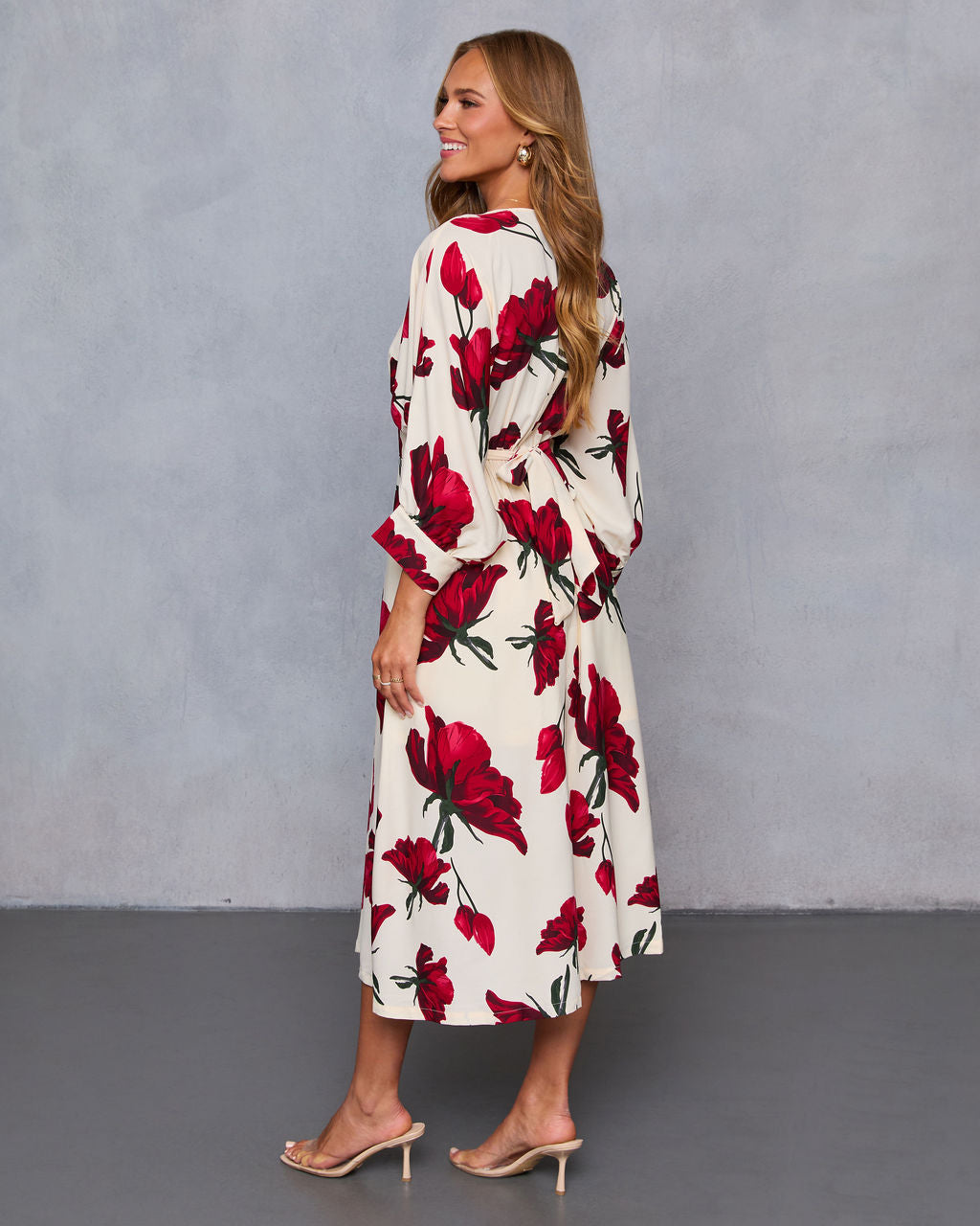 Sweet For You Kimono Sleeve Midi Dress - Image 4