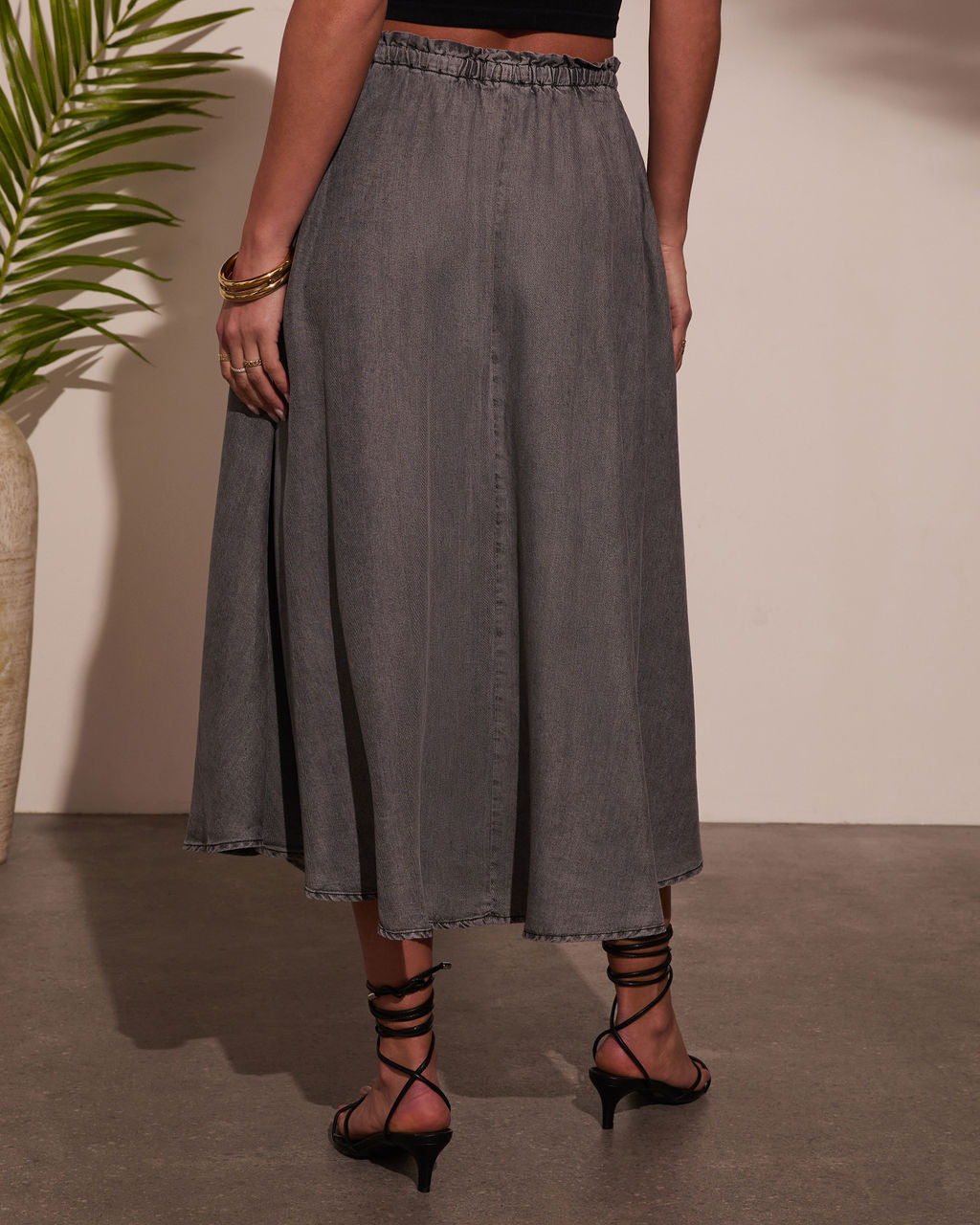 Willow Wander Waist Tie Midi Skirt - Image 3
