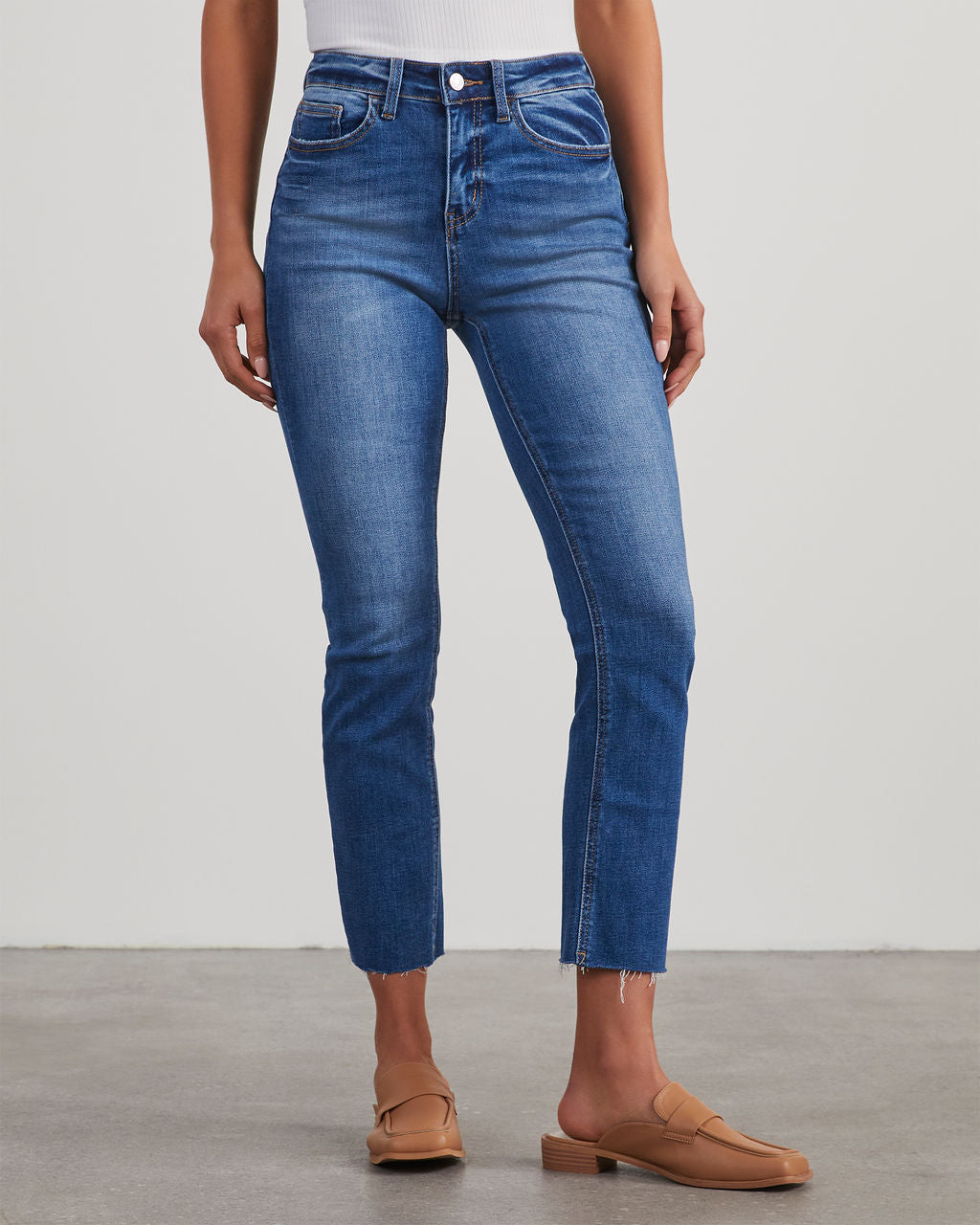 Ronnie Super Stretch High Rise Straight Leg Jeans - Image 2