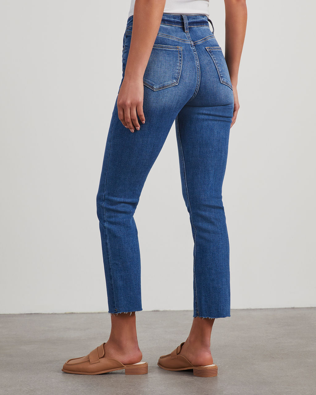 Ronnie Super Stretch High Rise Straight Leg Jeans - Image 4