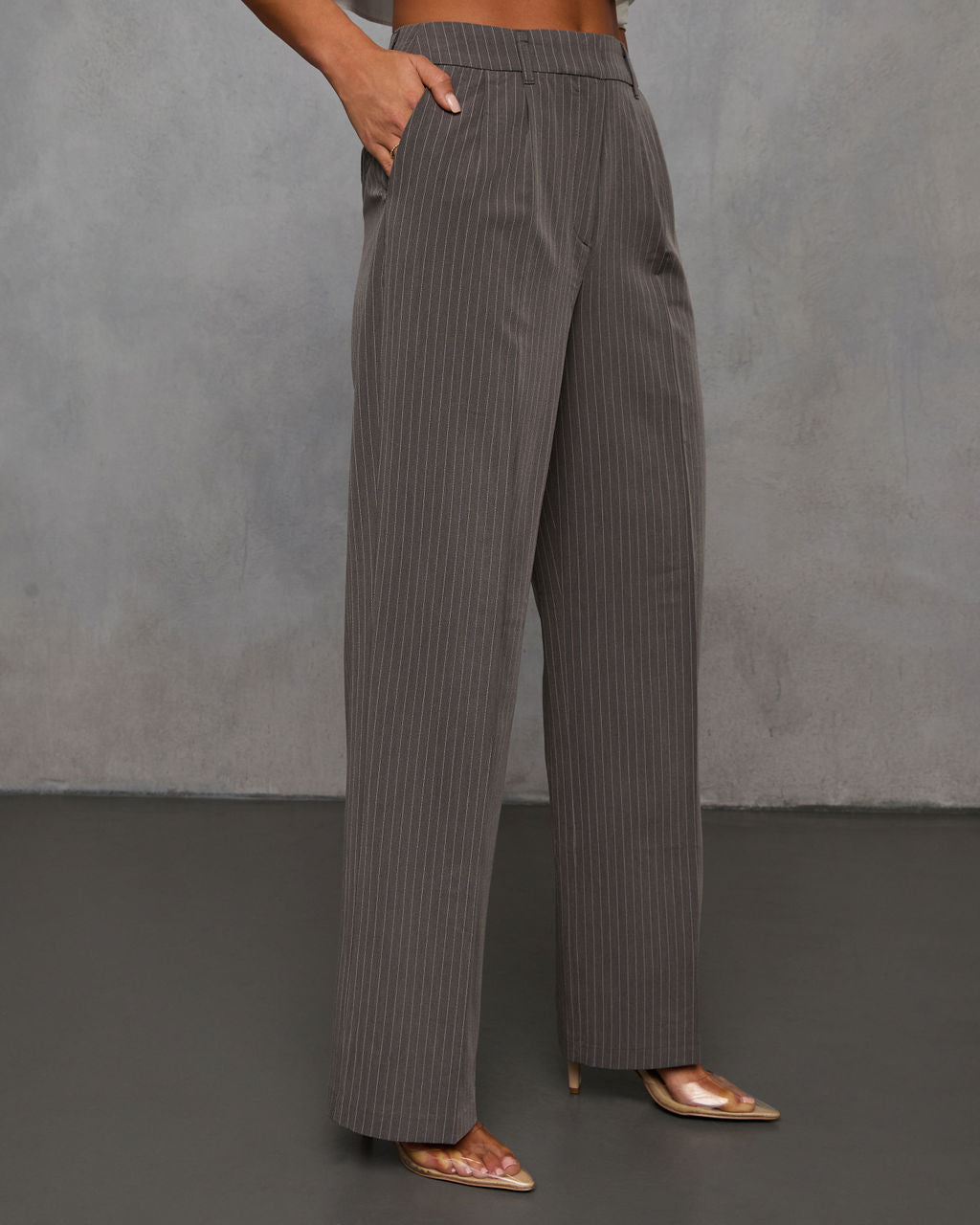 Biba Pinstripe Trouser Pants - Image 3