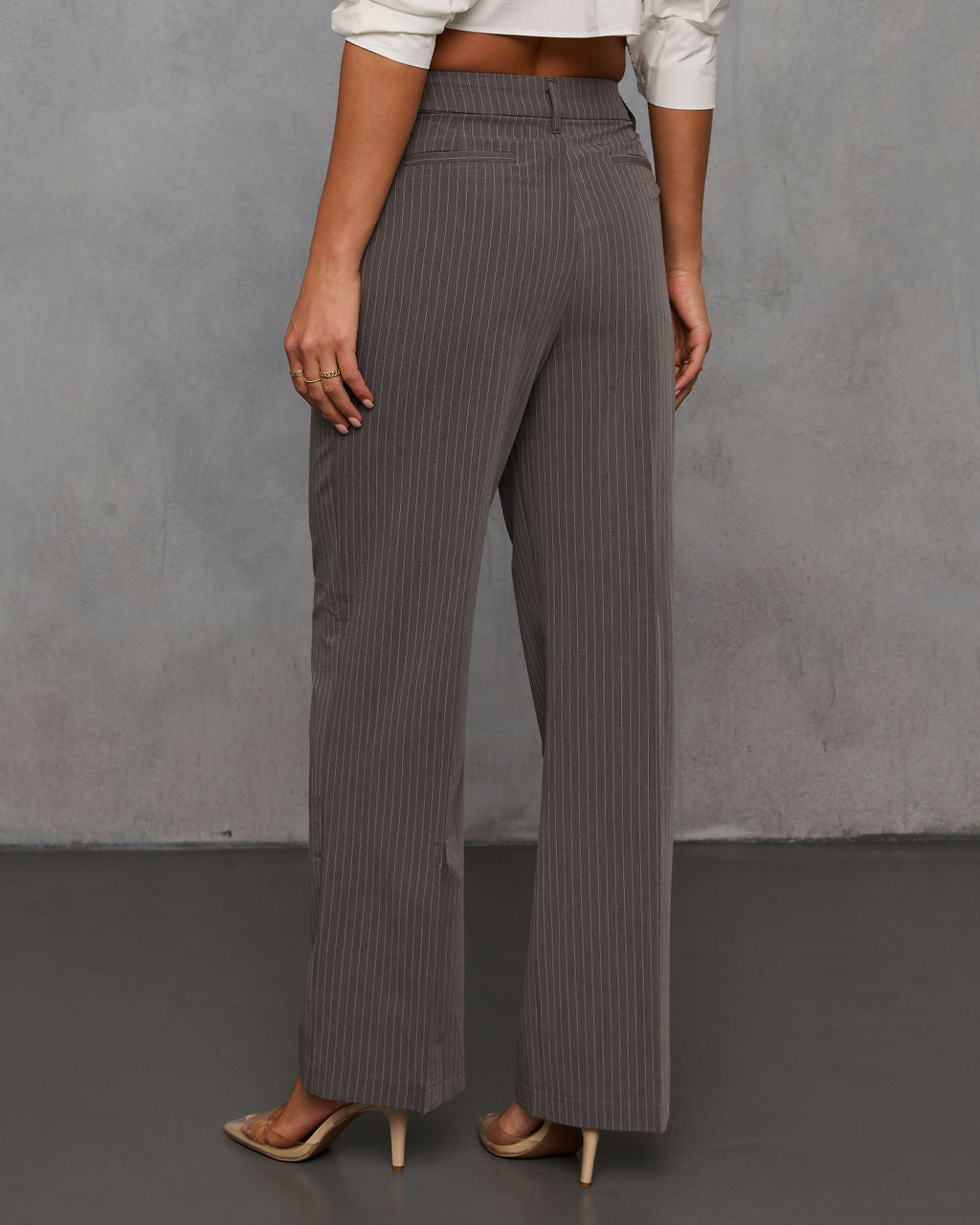 Biba Pinstripe Trouser Pants - Image 4