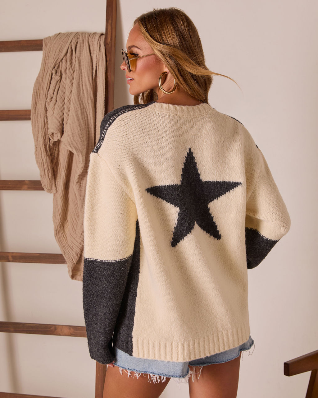 Luna Rae Star Intarsia Sweater - Image 4