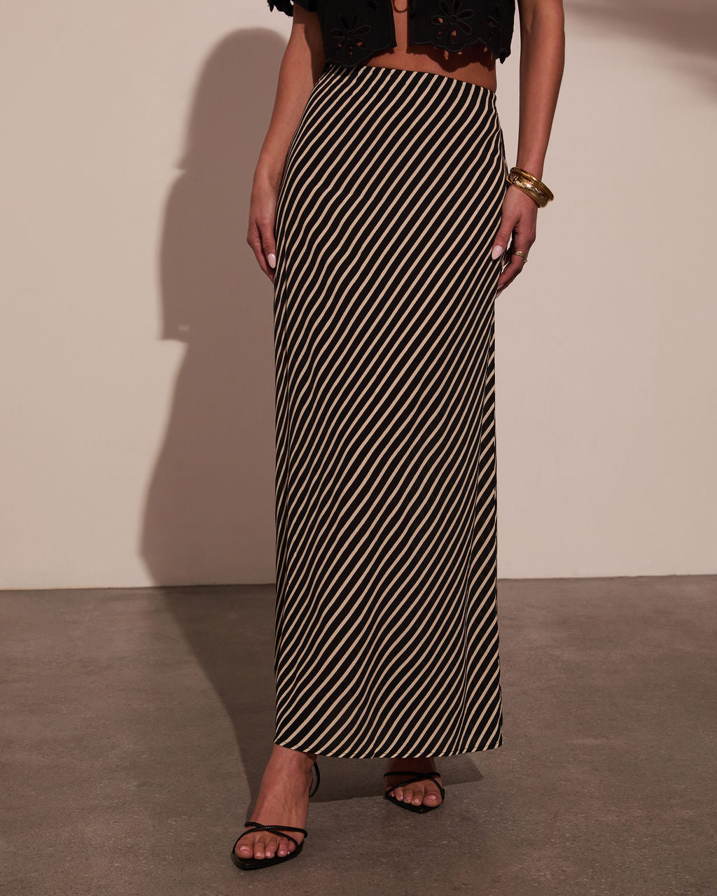 Sweet Haven Striped Maxi Skirt - Image 5