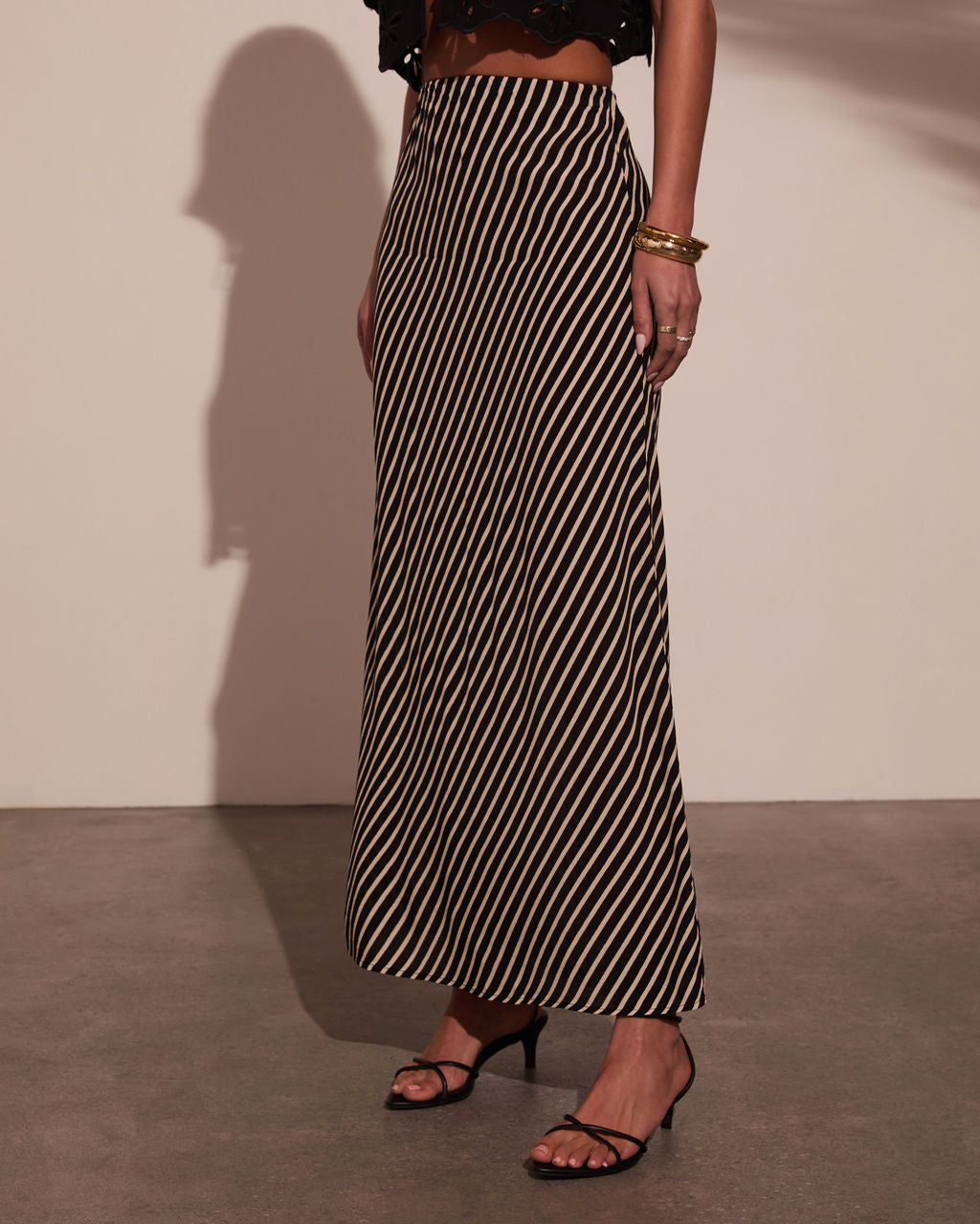 Sweet Haven Striped Maxi Skirt - Image 3