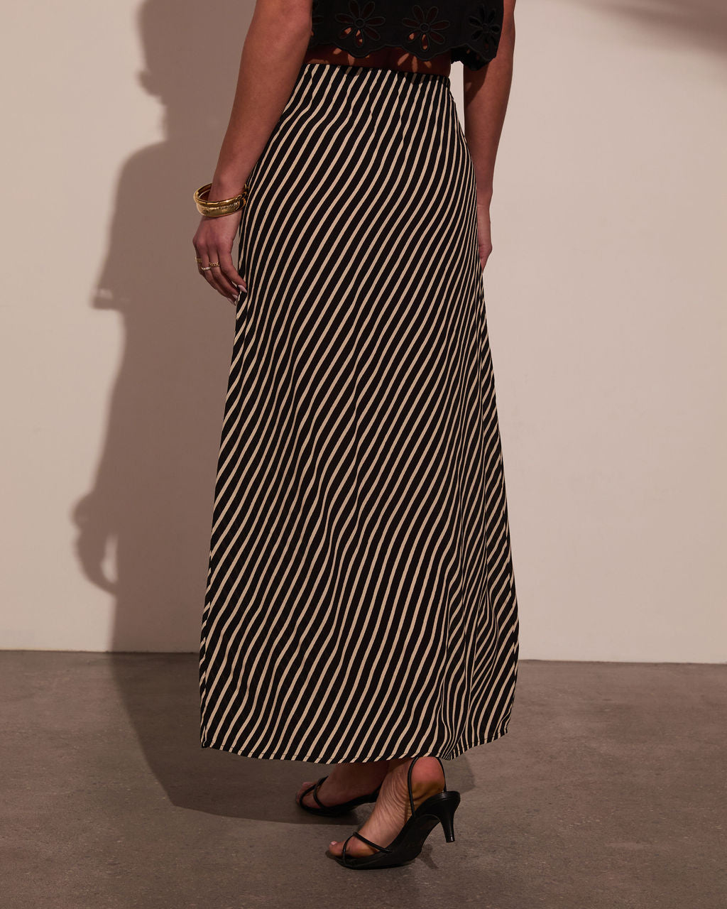 Sweet Haven Striped Maxi Skirt - Image 4