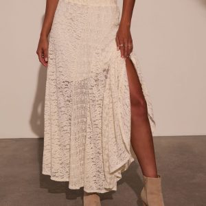 Sundrenched Lace Maxi Skirt