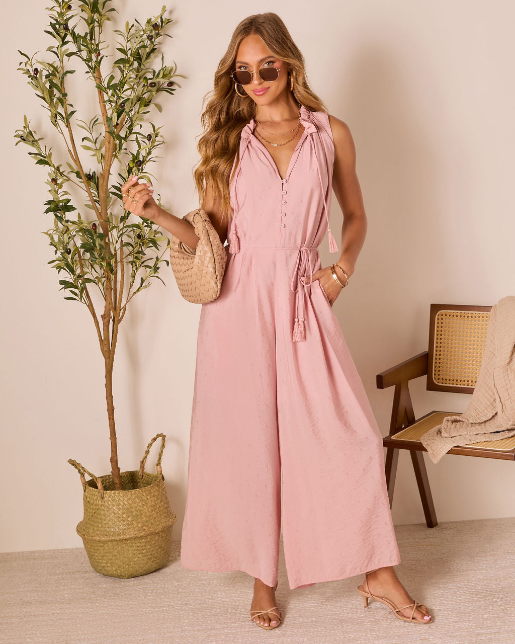 Hey Lover Waist Tie Jumpsuit - Image 6