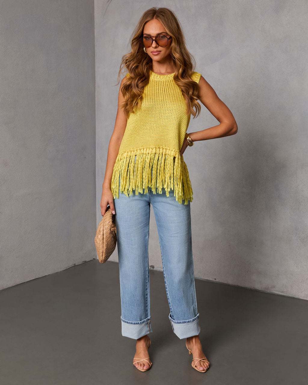 Morning Glow Knit Fringe Sweater - Image 12