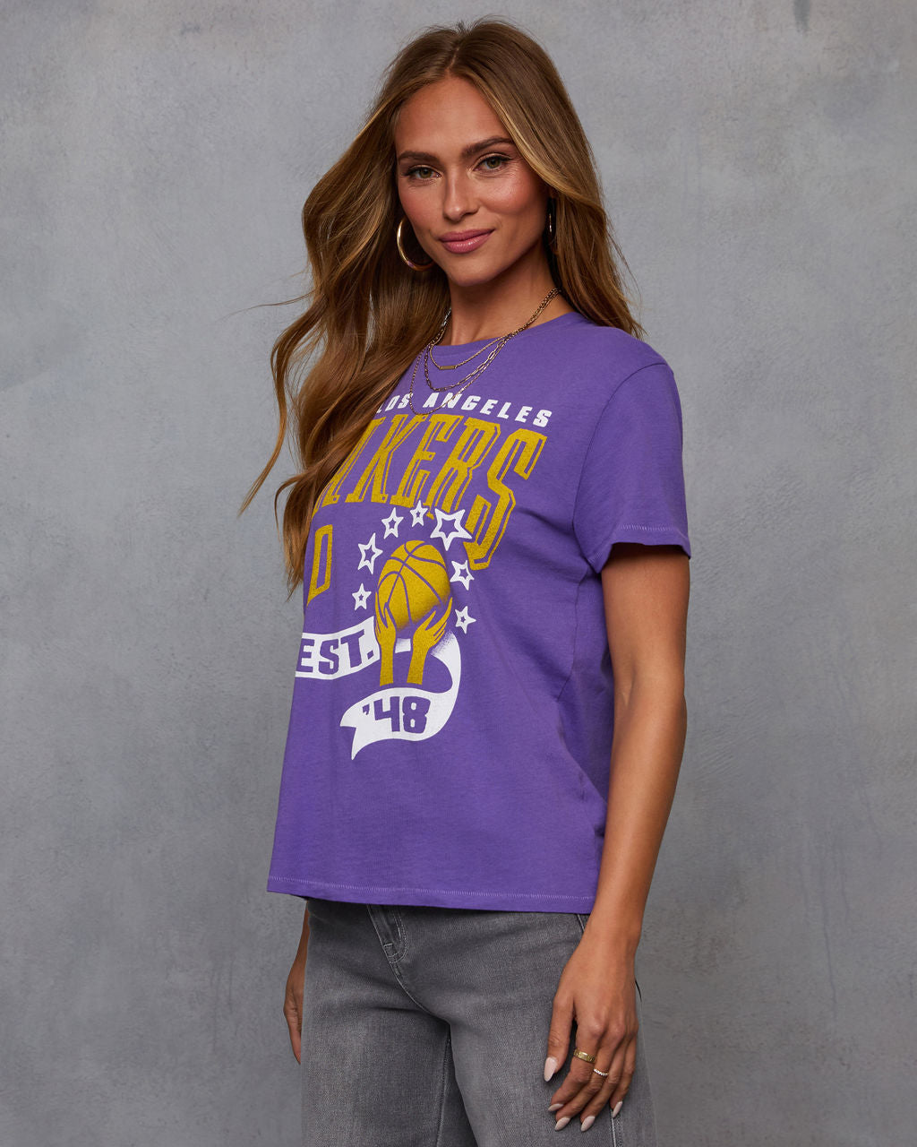 LA Lakers Short Sleeve Graphic Tee - Image 3