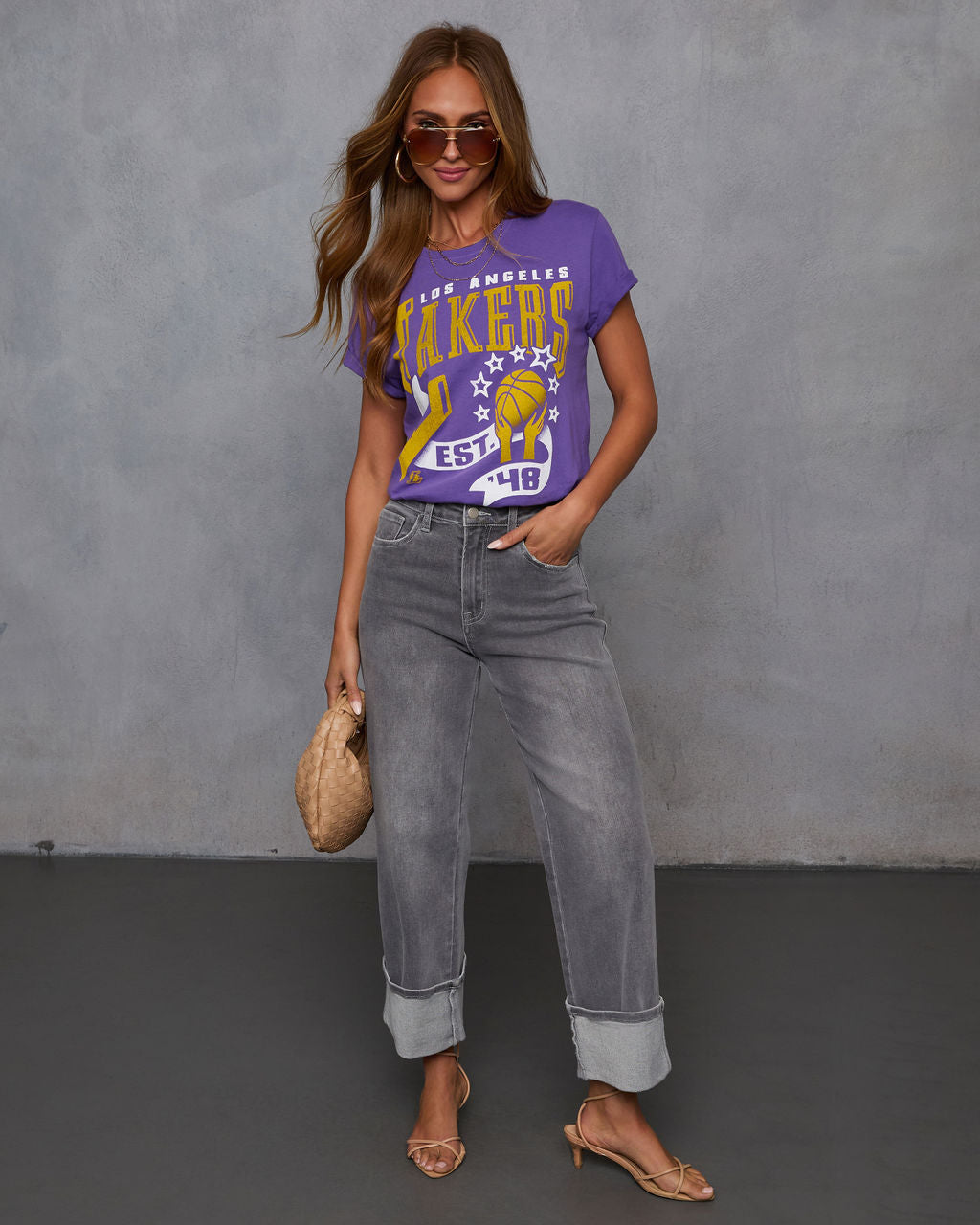 LA Lakers Short Sleeve Graphic Tee - Image 2