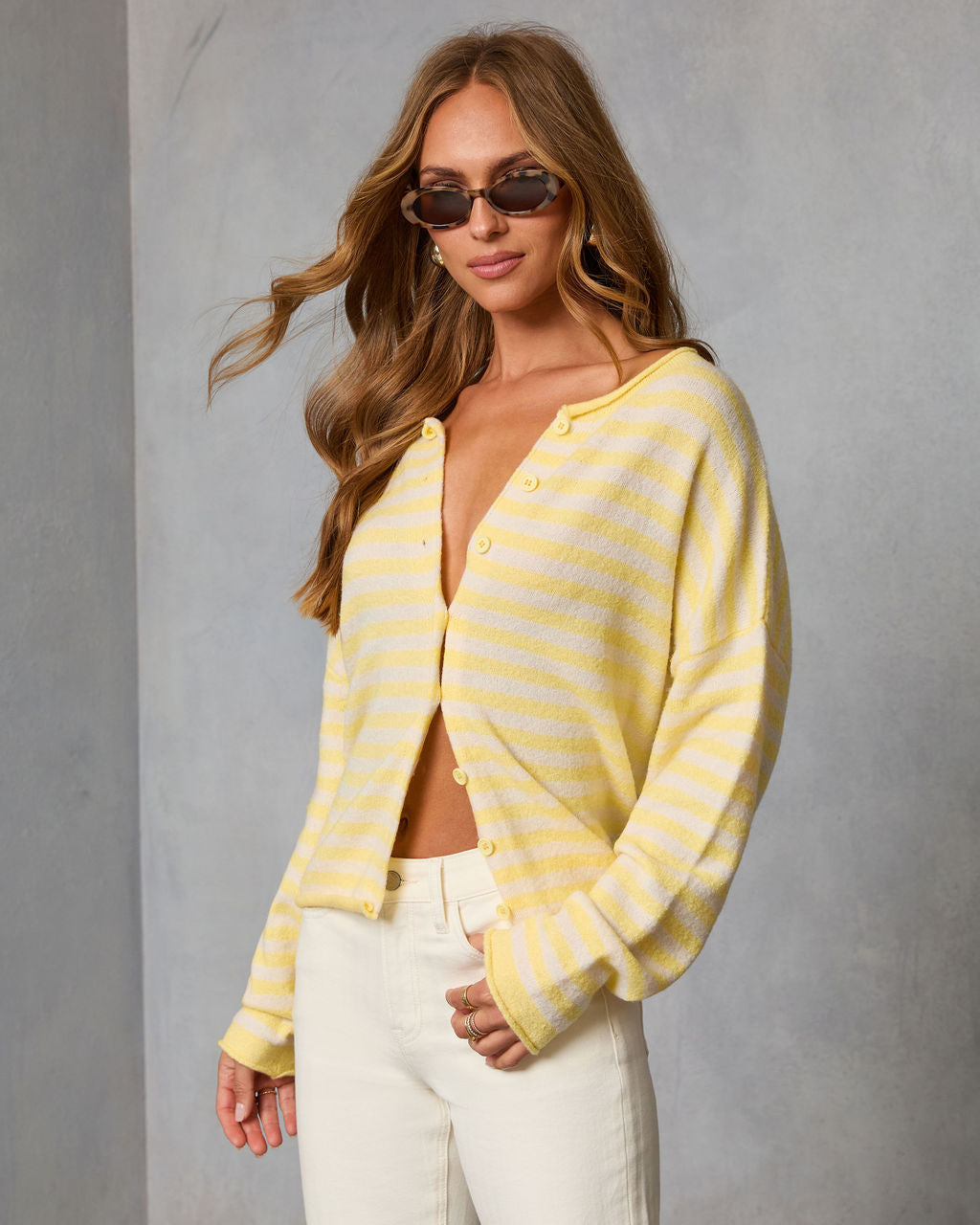 Sicilie Striped Knit Cardigan - Image 9