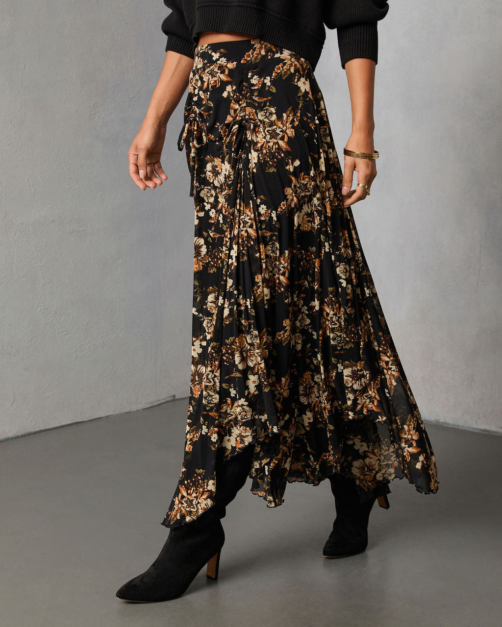 Autumn Fern Printed Midi Skirt - Image 3